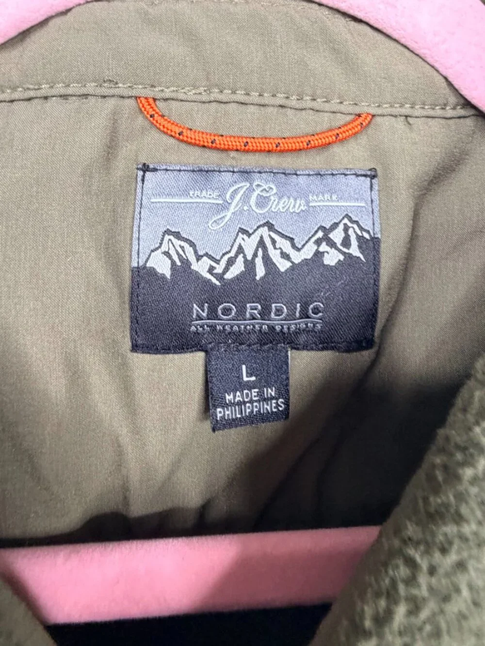 J. Crew Nordic Recycled Active Microfleece Workshirt Large #A2838